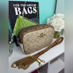 Coach Jamie Camera bag Block Signature Canvas CA172
